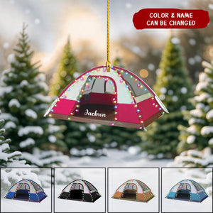 Personalized Custom Name Camping Tent Christmas Ornament-Camping Lover Gifts