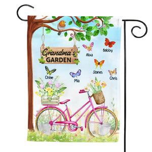 Gift For Grandma Bicycle Garden Flag