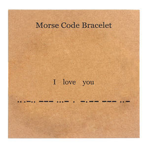 I Love You Matching Morse Code Bracelet For Couples