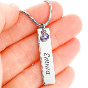 Personalized Memorial Necklace, Loss of Dad Gift for Daughter