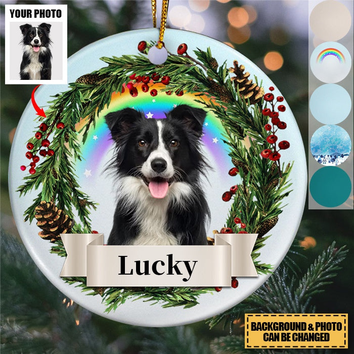 Photo Lovely Pet Face - Personalized Christmas Ornament