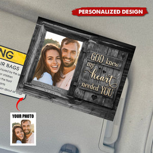 All Of Me Loves All Of You-Personalized Custom Photo Gifts For Couple Car Visor Clip