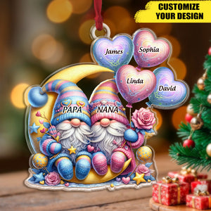 Adorable Santa Claus -Personalised Family Christmas Ornament