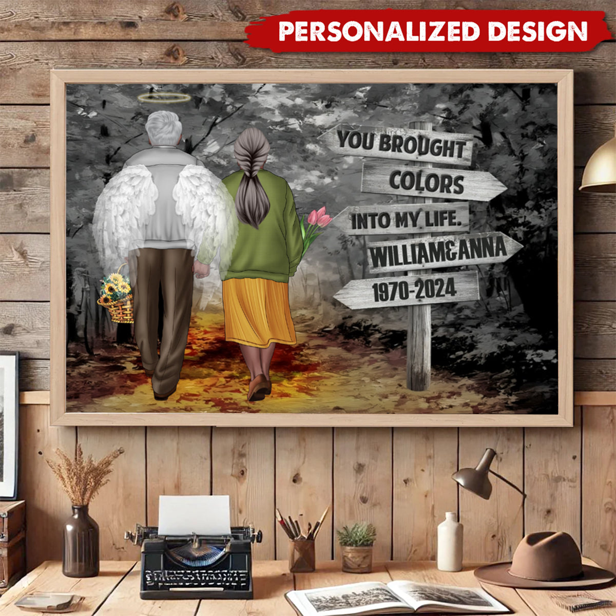 You Brought Colors Into My Life - Personalized Couple Poster