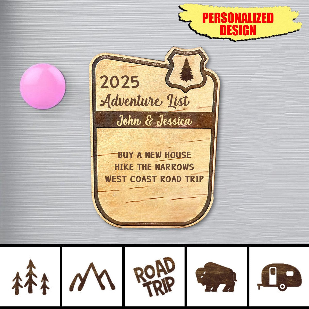 My Adventure Travel-Personalized Travel  Memories Fridge Magnet