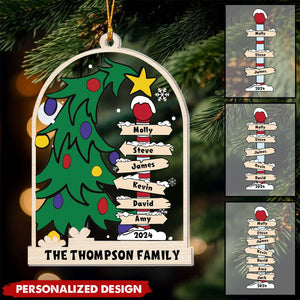 Christmas Family Tree - Personalized Acrylic Ornament