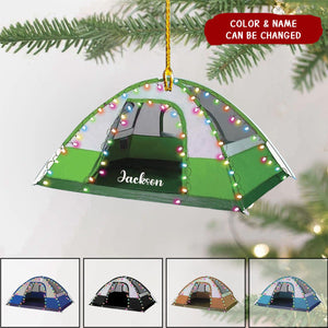 Personalized Custom Name Camping Tent Christmas Ornament-Camping Lover Gifts