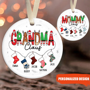 Personalized Customized Grandma/GiGi/NaNa Christmas Gift Ornament