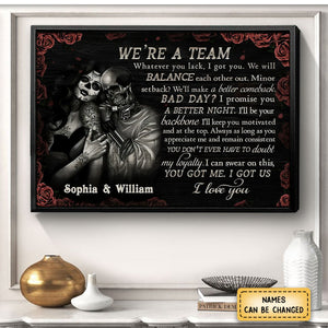 We’re Team You Got Me I Got Us - Personalized Couple Poster