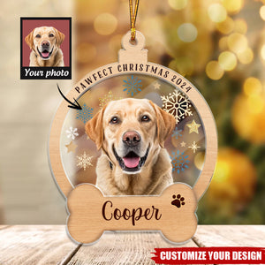 Custom Cartoonized Pet Photo - Gift for pet lovers - Personalized Transparent Ornament