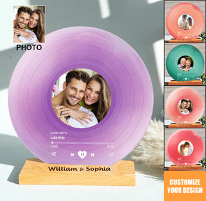 Couple Favorite Song Personalized Vinyl Record Acrylic Plaque