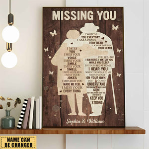 Missing You  - Personalized Vertical Poster-Memory Gift