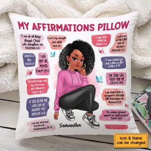 Personalized Christian Affirmations Pillow