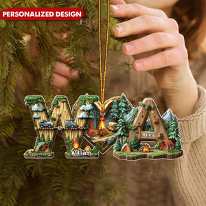 Personalized Initial The Last Name Forest Camping Series - A Gift For Family/Children