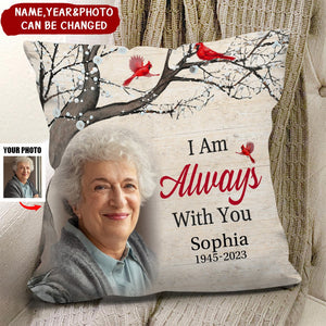 Custom Photo In My Dreams I See You - Memorial Personalized Custom Pillow - Sympathy Gift For Family Members