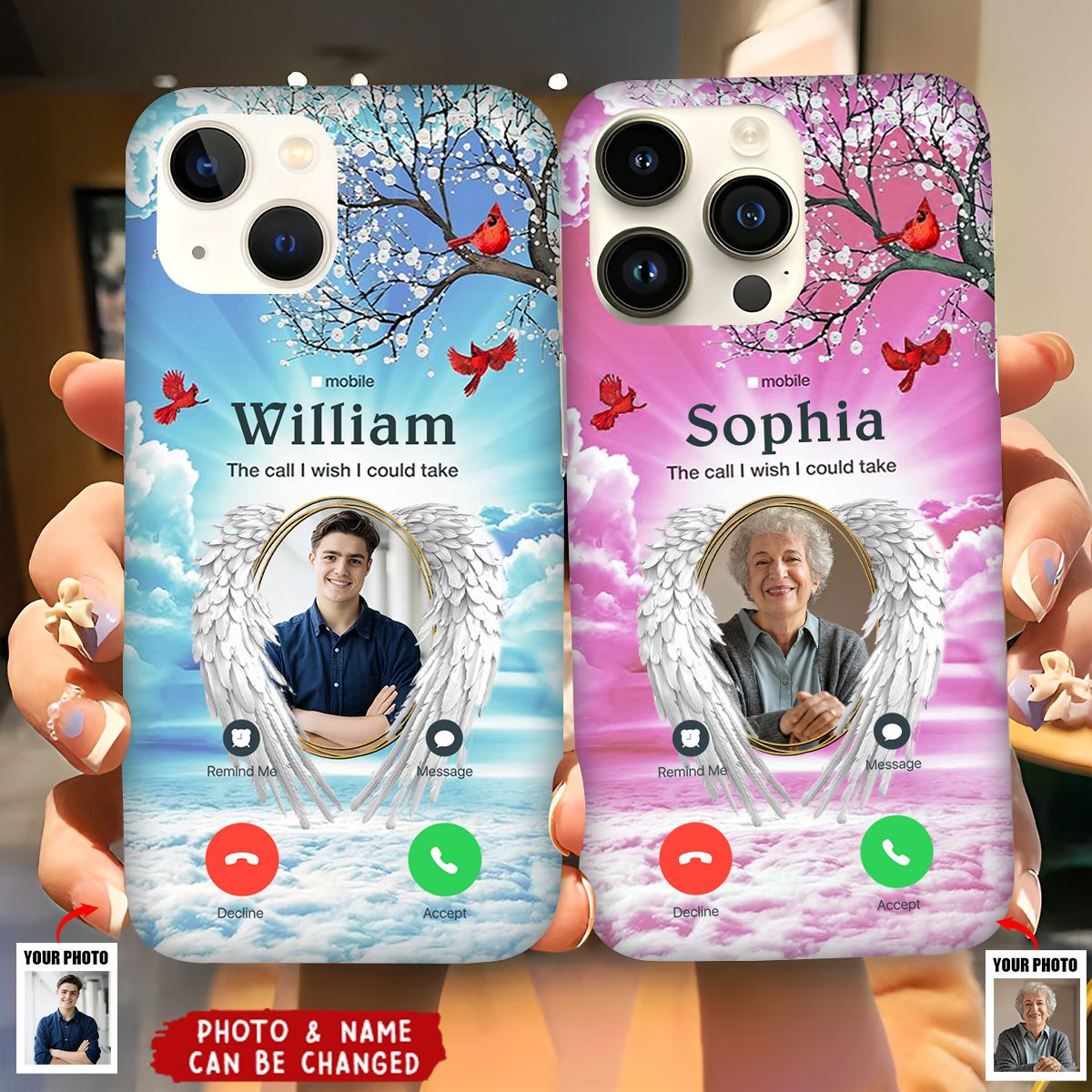 The Call I Wish I Could Take - Personalized Photo Clear Phone Case