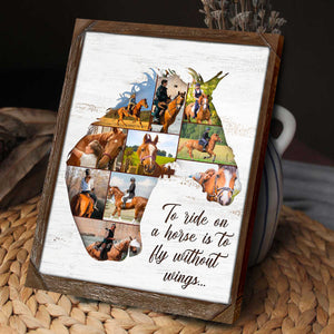 Personalized Horse Collage Poster, Gift For Horse Lover