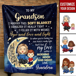 To My Lovely Granddaughter - Family Personalized Custom Blanket