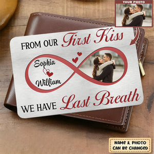 Custom Personalized Couple Aluminum Wallet Card - Gift Idea For Couple