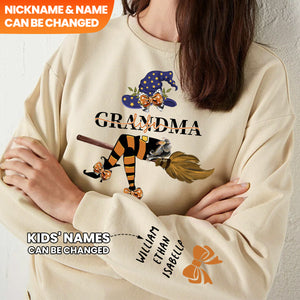 Personalized Witch Grandma Nana Life Halloween/Fall Sweatshirt