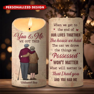 Your Love Is My Greatest Treasure - Couple Personalized Custom LED Candle