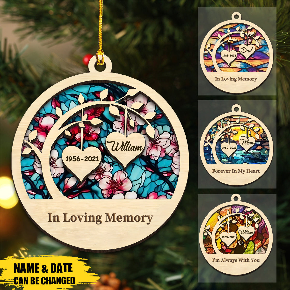 I'm Always With You-Personalized Custom Double-Layer Ornament