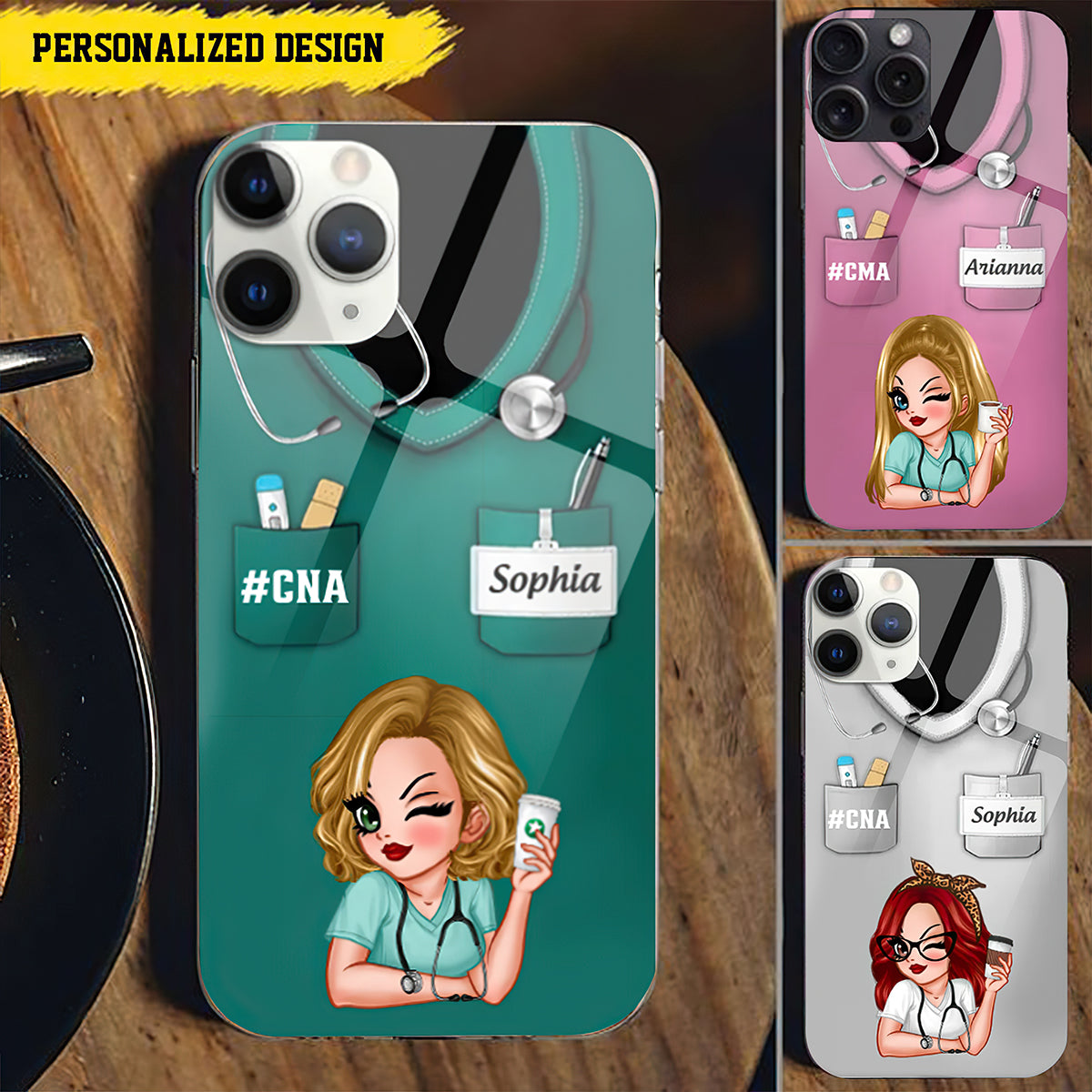 Nurse Life Pretty Doll Nurse Personalized Phone Case