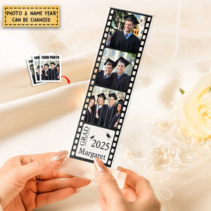 Graduation Gift, Seniors, Highschool, College Gift - Custom Acrylic Photo Film Strip