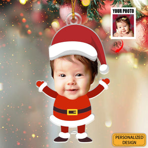 Baby Christmas Gifts - Personalized Custom Upload Photo Ornaments