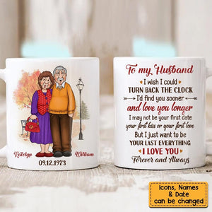 Wedding Anniversary Gifts For Old Couples Husband Wife Mug