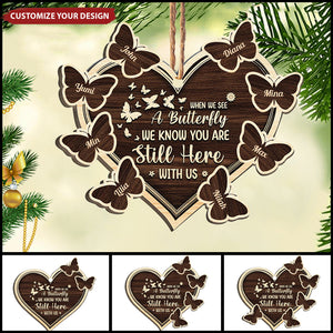 Personalized Wooden Ornament -Memorial Gift For Family Members, The Beloved Ones