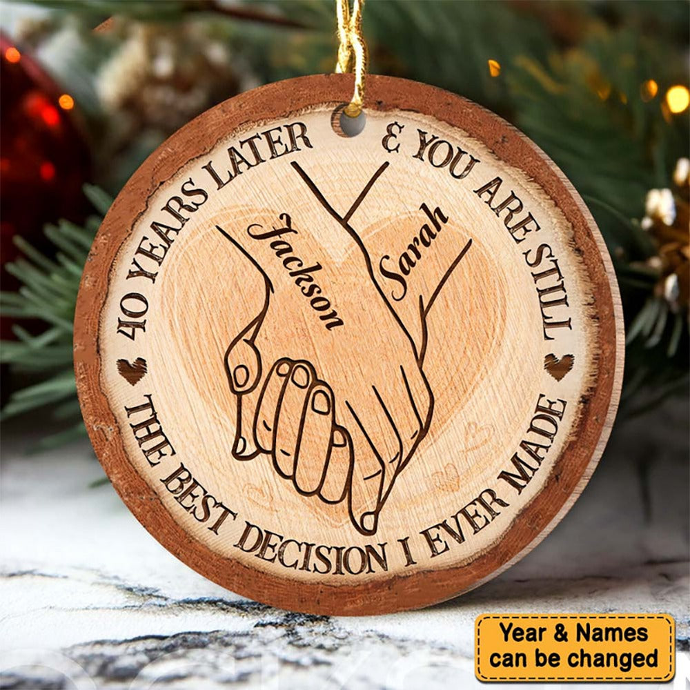 40 Years Decision Anniversary Circle Ornament