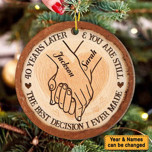 40 Years Decision Anniversary Circle Ornament