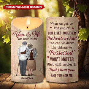 Your Love Is My Greatest Treasure - Couple Personalized Custom LED Candle