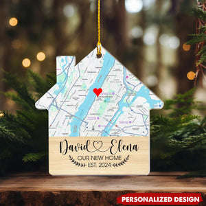 Personalized Our New Home Christmas Ornament - Gift For Couple