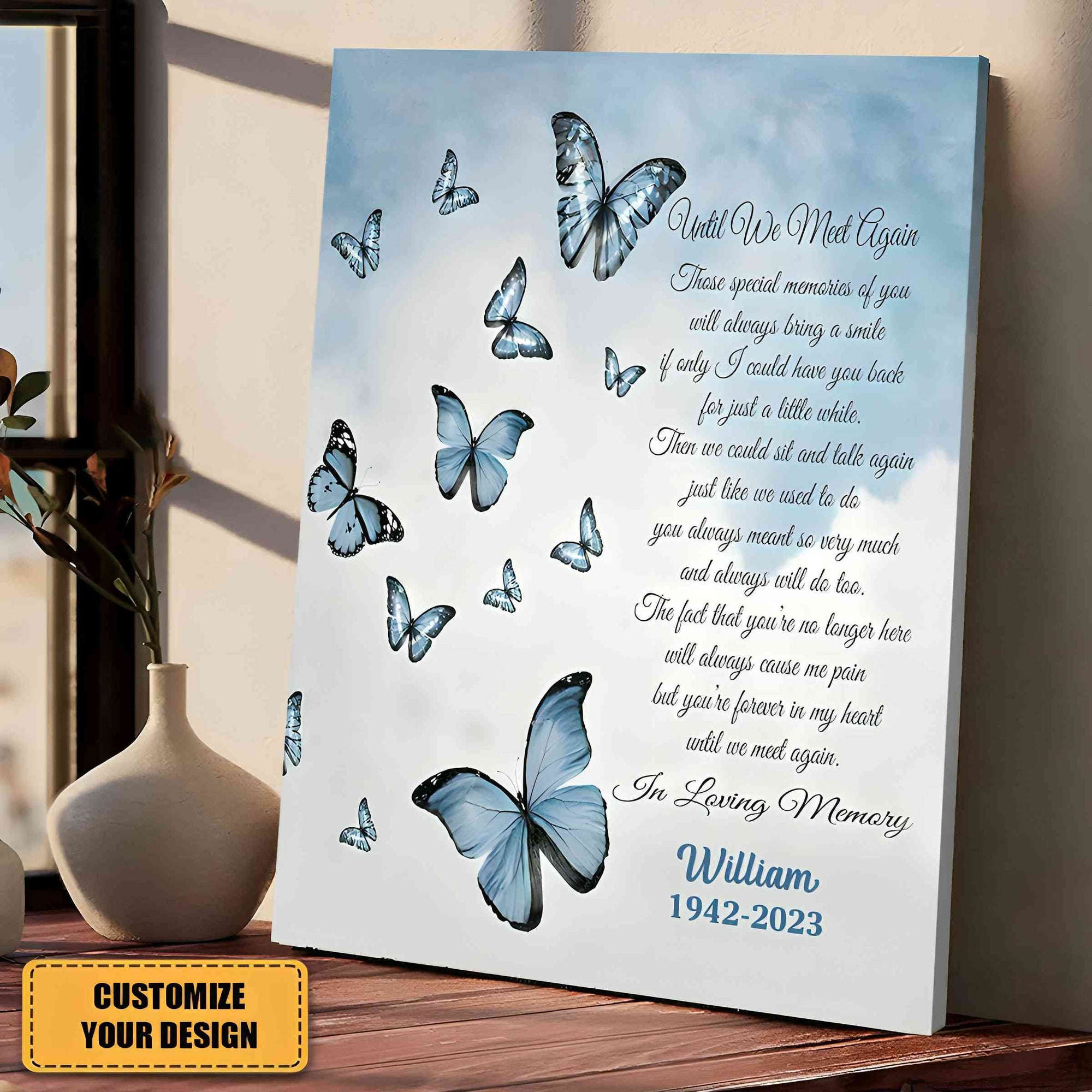 In Loving Memory Canvas Loss Of Husband Personalized Canvas