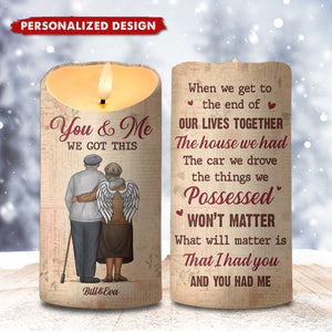 Your Love Is My Greatest Treasure - Couple Personalized Custom LED Candle