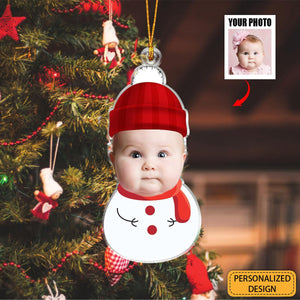 Baby Christmas Gifts - Personalized Custom Upload Photo Ornaments