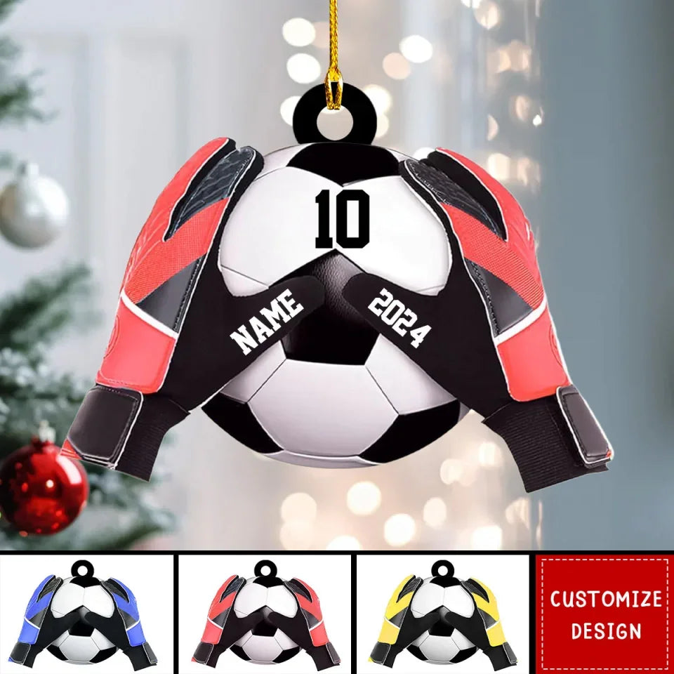 Personalized Soccer Goal Keeper Christmas Ornament - Gift For Soccer Lovers