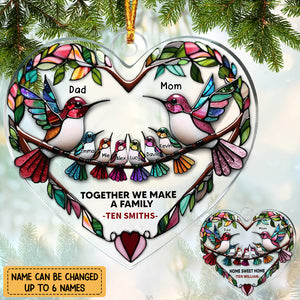 Together We Make A Family - Personalized Ornament For Christmas