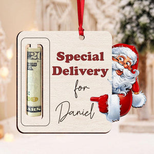 Special Delivery For Kids Personalized Money Holder Ornament