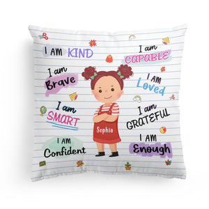 I Am Capable I Am Loved - Personalized Pillowcase