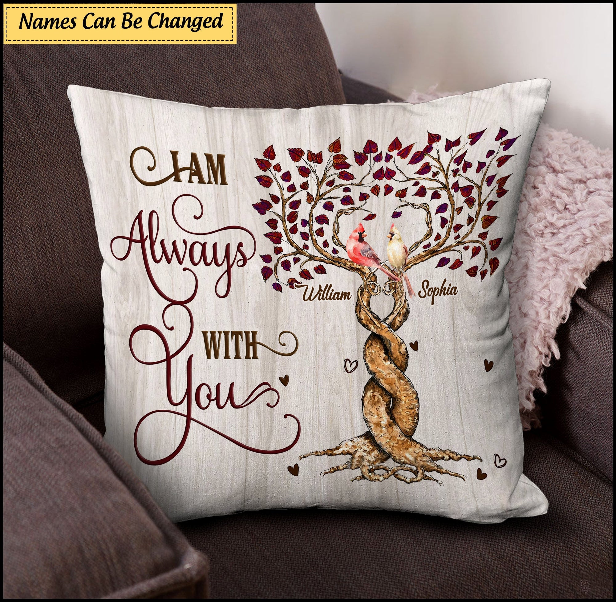 I Am Always With You Memory Cardinal Personalized Pillowcase