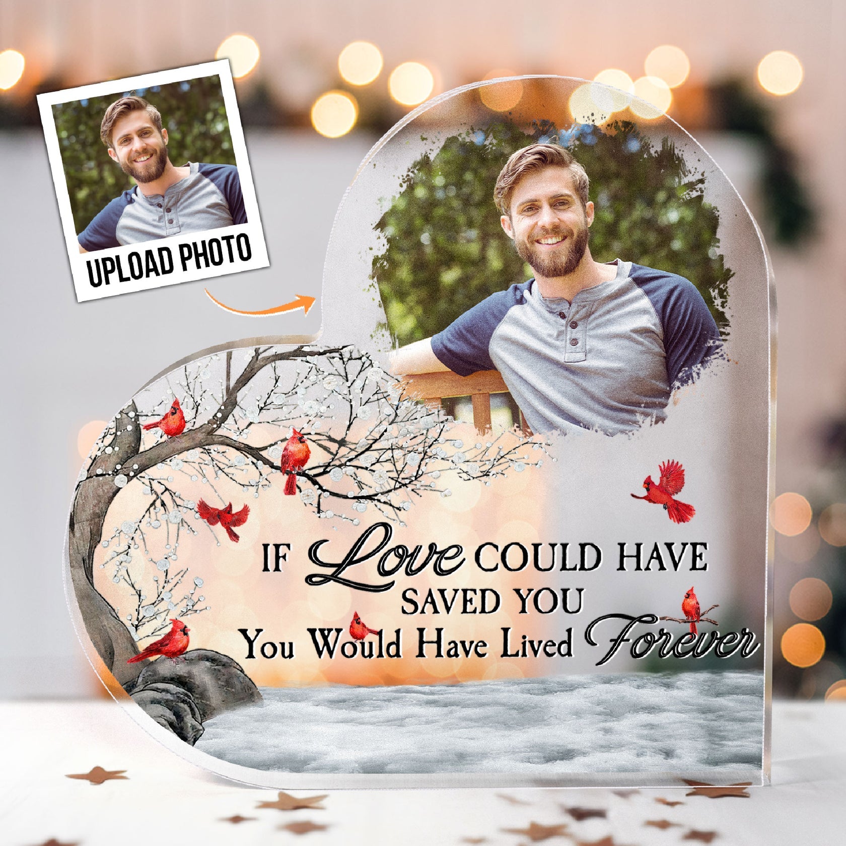 If Love Could Have Saved You Memorial Gift - Personalized Acrylic Photo Plaque