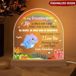 Cute Dolphin Personalized Plaque LED Lamp Night Light