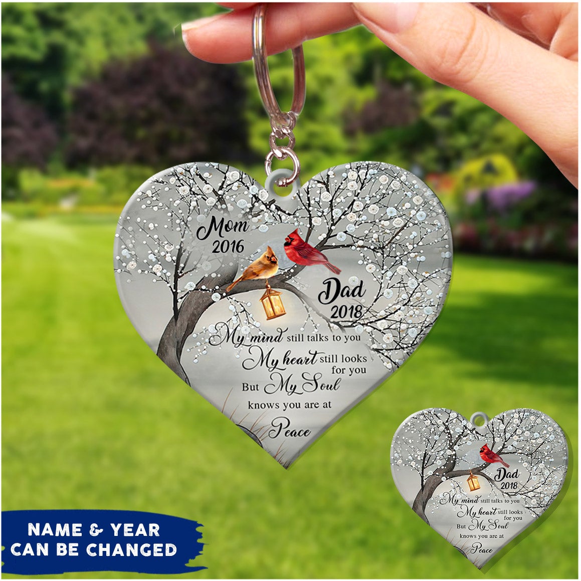 My Mind Still Talks To You My Heart Still Looks For You Memory Personalized Acrylic Keychain