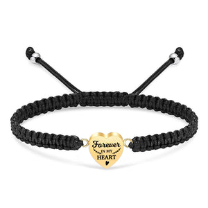 Personalized Memorial Heart Bracelet