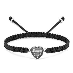 Personalized Memorial Heart Bracelet