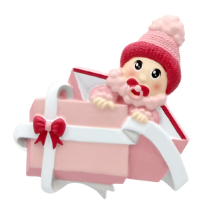 Baby in Present - Baby's 1st Christmas Ornament