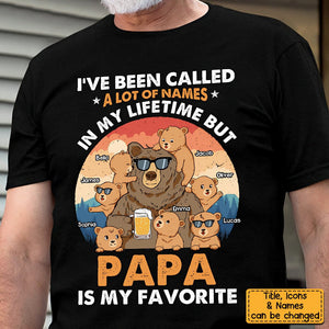 Gift For Grandpa Bear I've Been Called Personalized Shirt